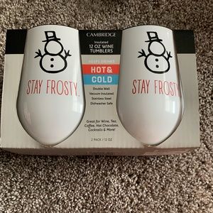 New in box Cambridge Stay Frosty 12 oz Wine Tumblers